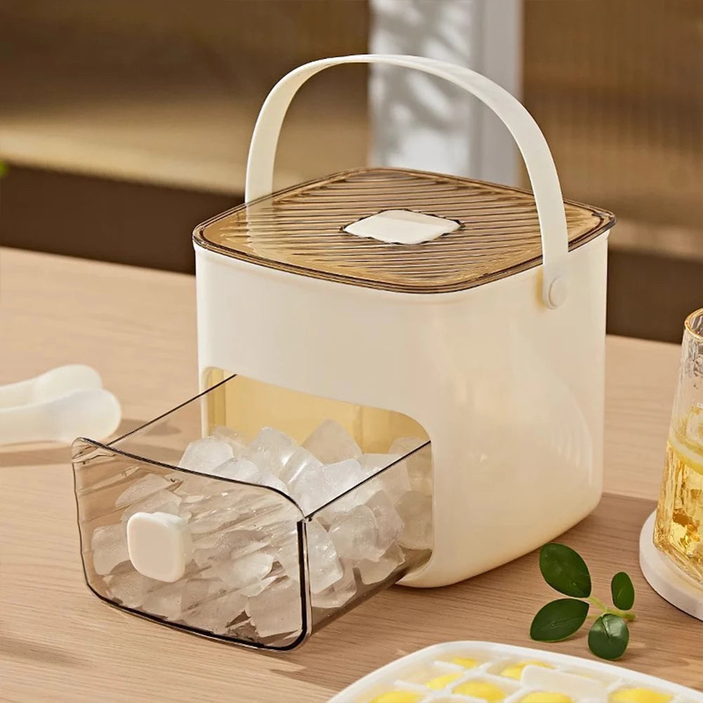 Ice Cube Maker with Storage Drawer