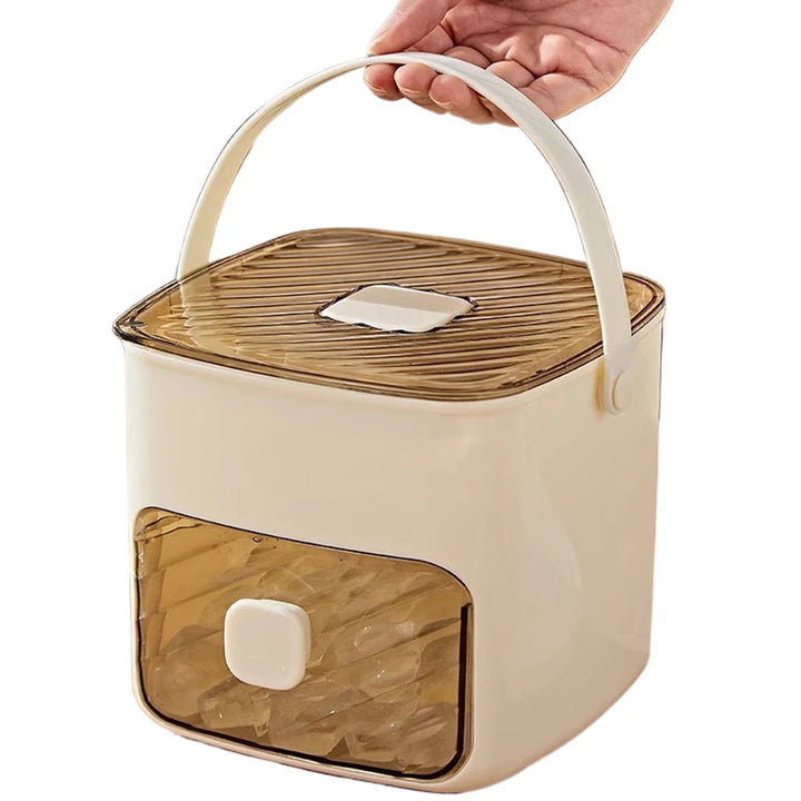 Ice Cube Maker with Storage Drawer