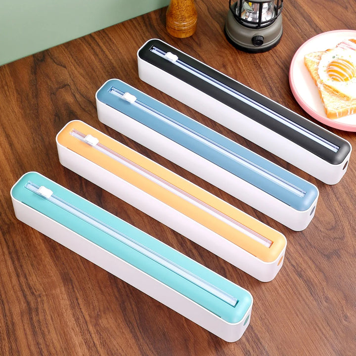 Magnetic Food Film Dispenser for Plastic Wrap Foil Organizer