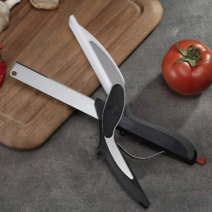 Vegetable Chopper Kitchen Scissors with Cutting Board