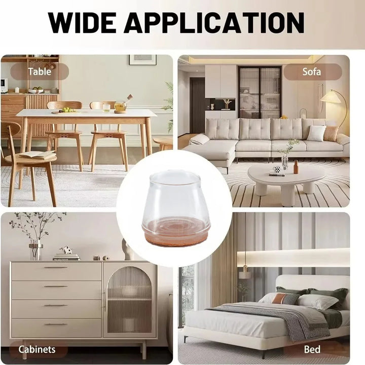 Silicone Chair Leg Caps Floor Protectors