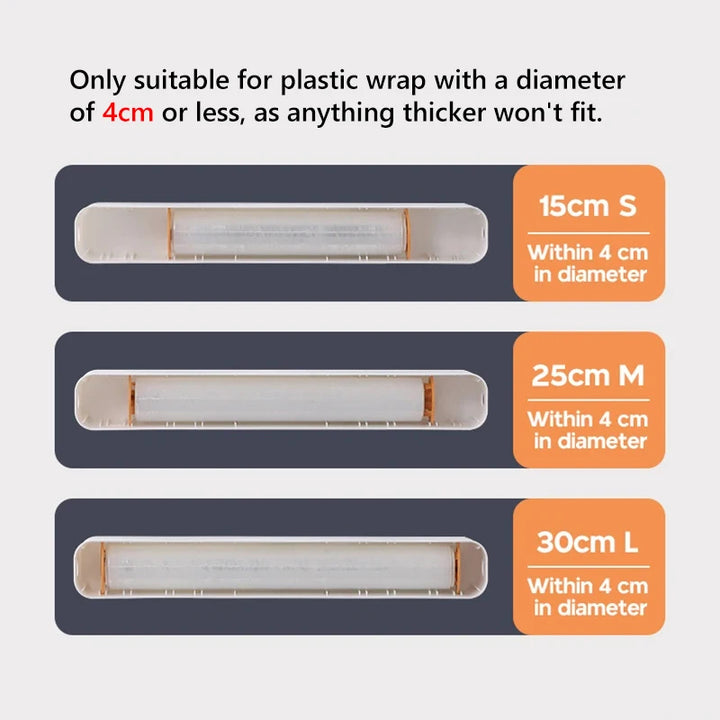 Magnetic Food Film Dispenser for Plastic Wrap Foil Organizer