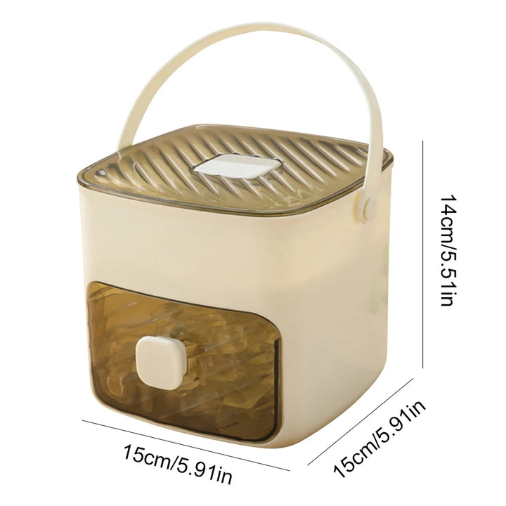 Ice Cube Maker with Storage Drawer