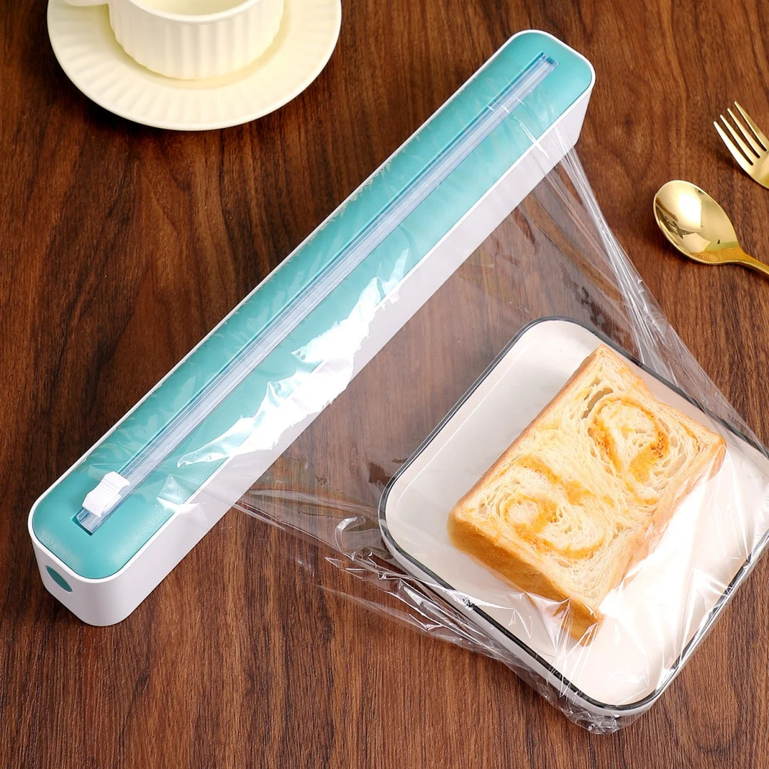 Magnetic Food Film Dispenser for Plastic Wrap Foil Organizer