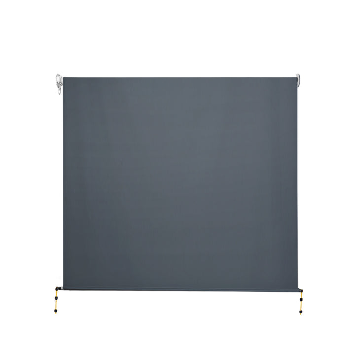 Instahut 1.8X2.5M Outdoor Blinds Awning Roll Down Canopy Retractable Outdoor Blinds Window Shade Grey