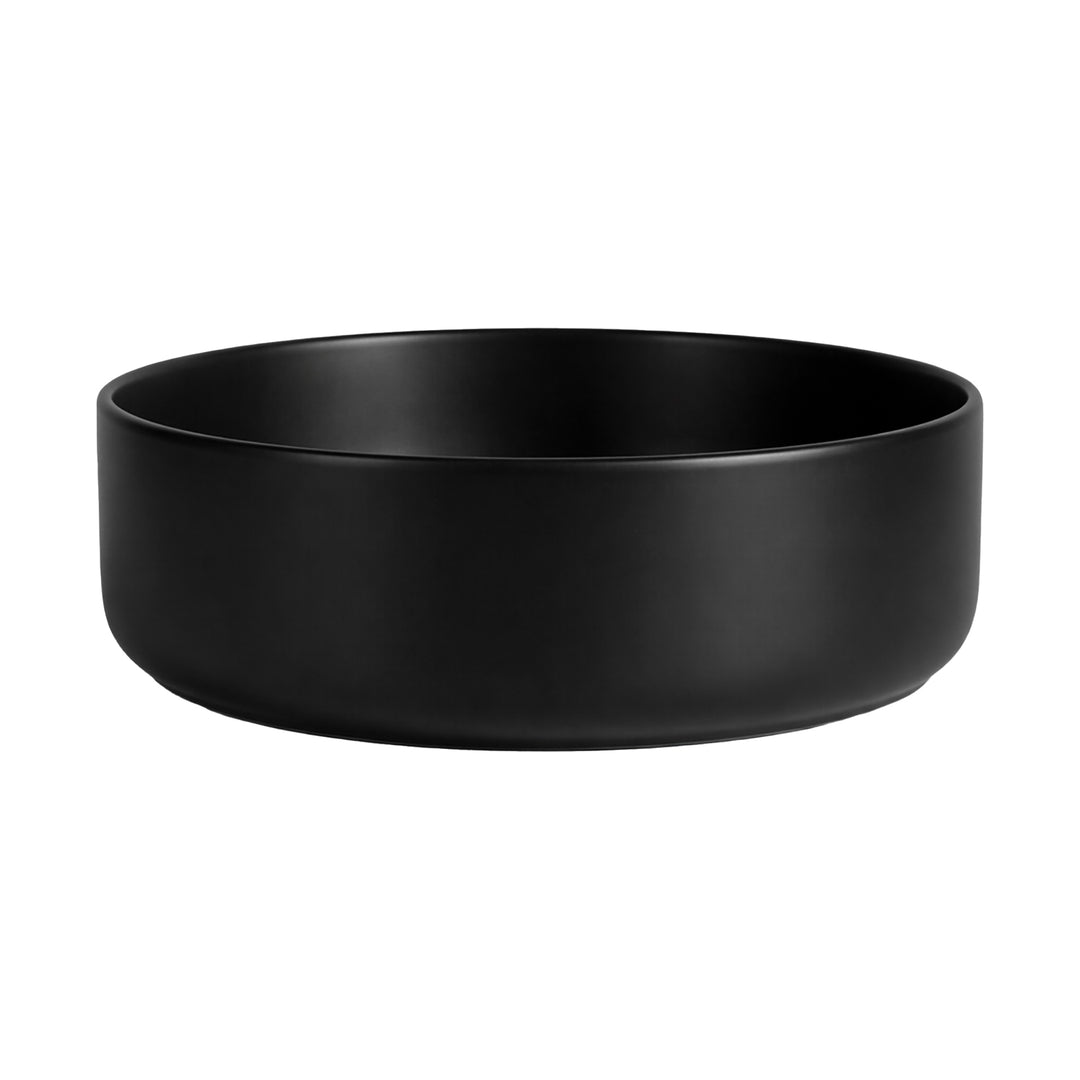 Cefito Bathroom Basin Ceramic Vanity Sink Matte Black Round