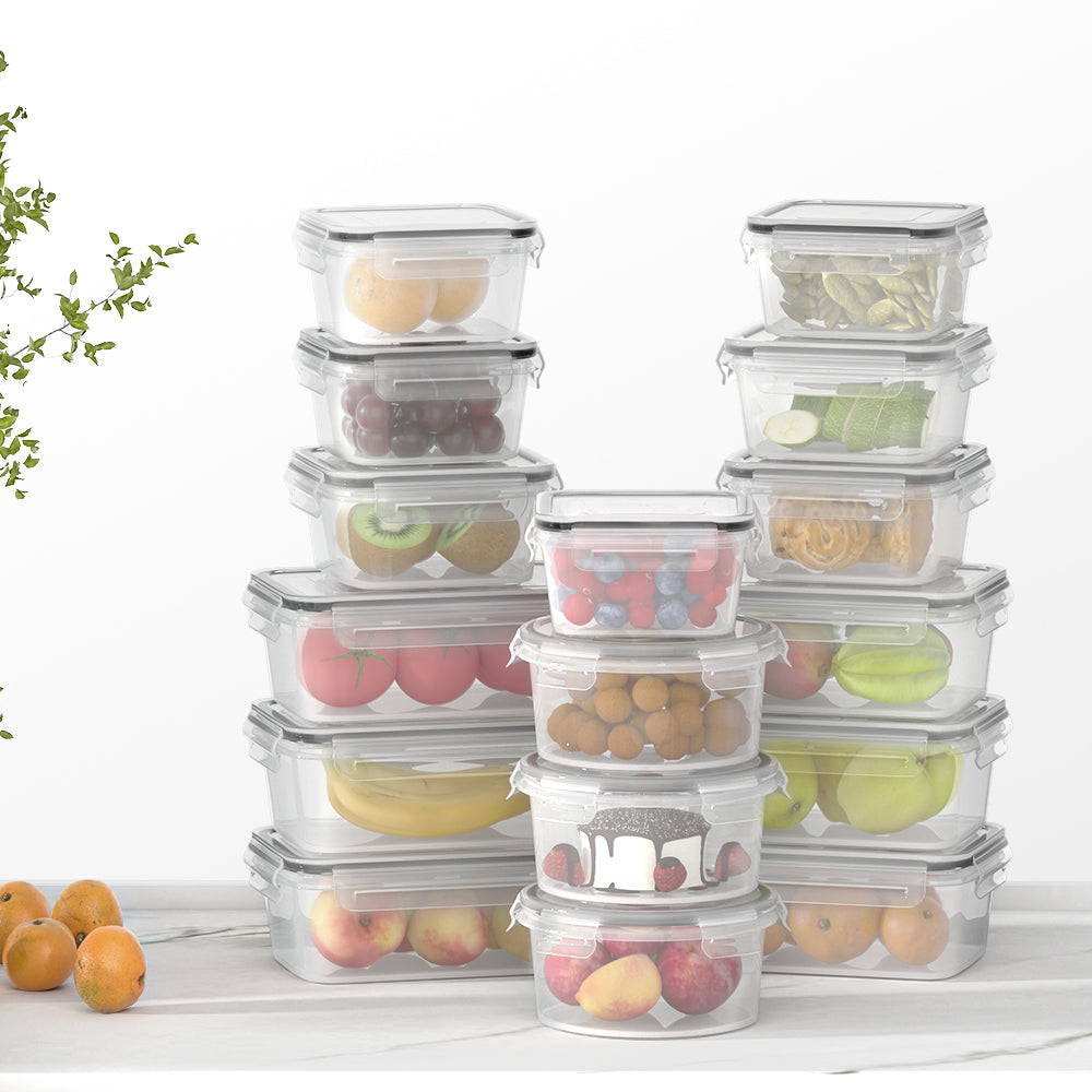5-Star Chef Food Storage Container Set 16PCS - Airtight BPA-Free Kitchen Organiser