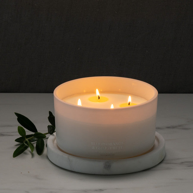 Canningvale Extra Large 4 Wick Soy Wax Candle - Finger Lime & Coconut/Vanilla & Sea Salt/Blood Orange & Grapefruit/French Pear/Vanilla Bean & Passionfruit/Lavender & Sandalwood