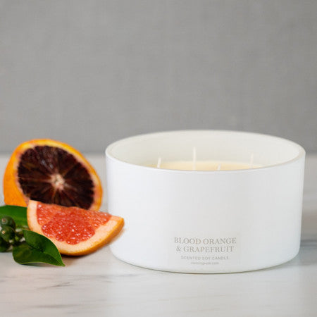 Canningvale Extra Large 4 Wick Soy Wax Candle - Finger Lime & Coconut/Vanilla & Sea Salt/Blood Orange & Grapefruit/French Pear/Vanilla Bean & Passionfruit/Lavender & Sandalwood