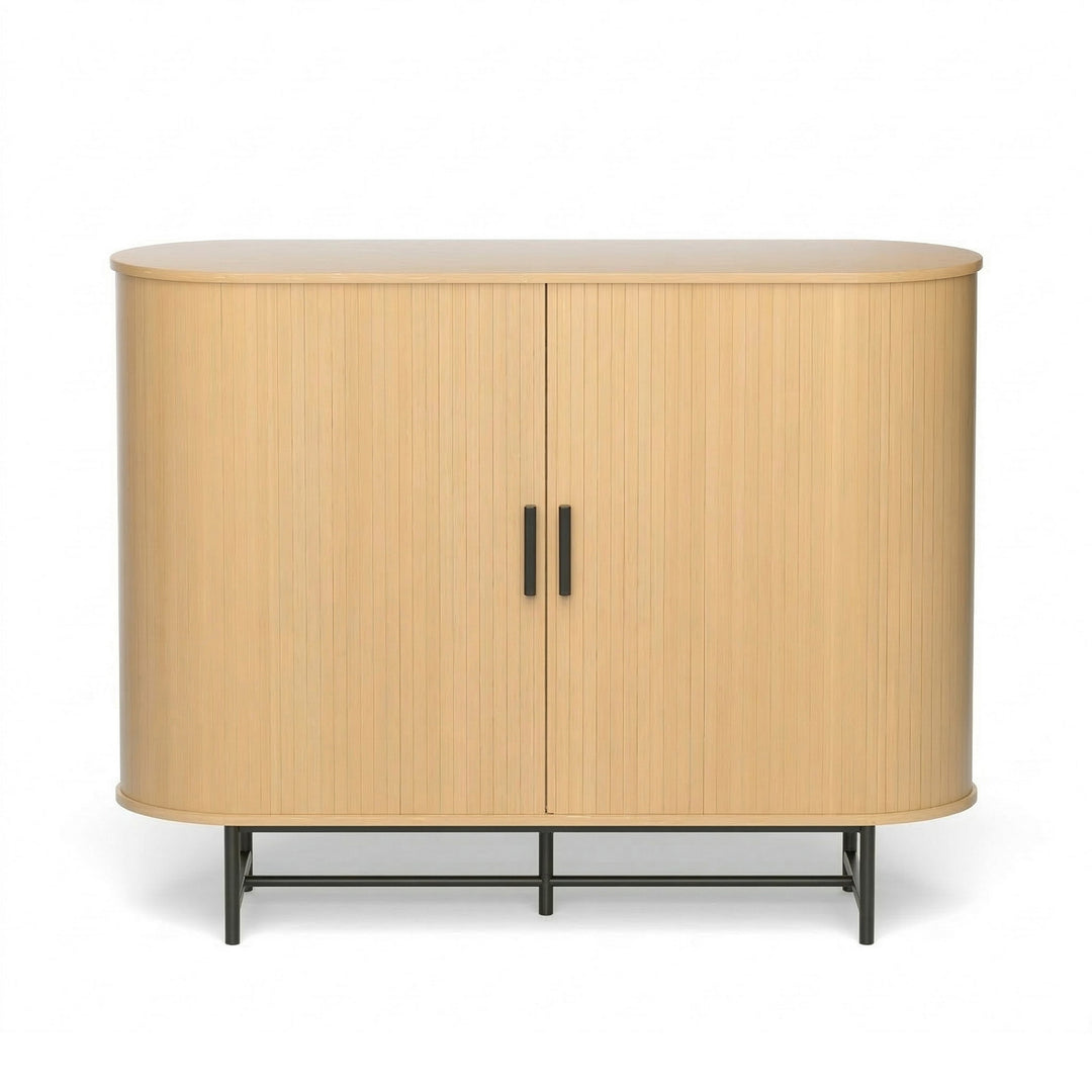Artiss Buffet Sideboard Cupboard Cabinet Sliding Doors Pantry Storage Oak PIIA