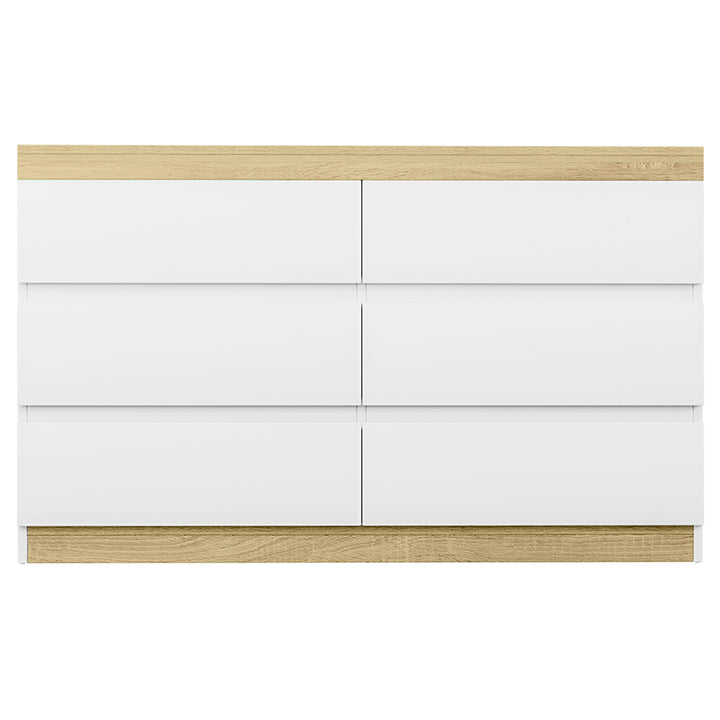 Artiss 6 Chest of Drawers Cabinet Dresser Table Tallboy Storage Bedroom White