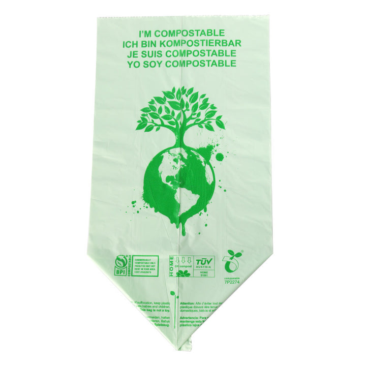 Eco-Friendly 100% Biodegradable Trash Bags Roll Disposable 6L 8L 10L 30L