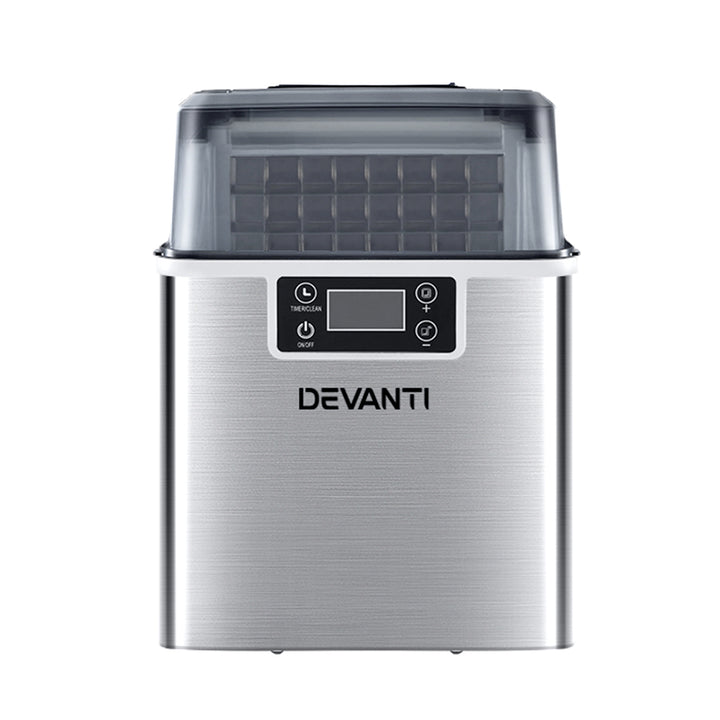 Devanti Ice Maker Machine 3.2L - Portable Countertop Ice Cube Maker 12kg/24hr