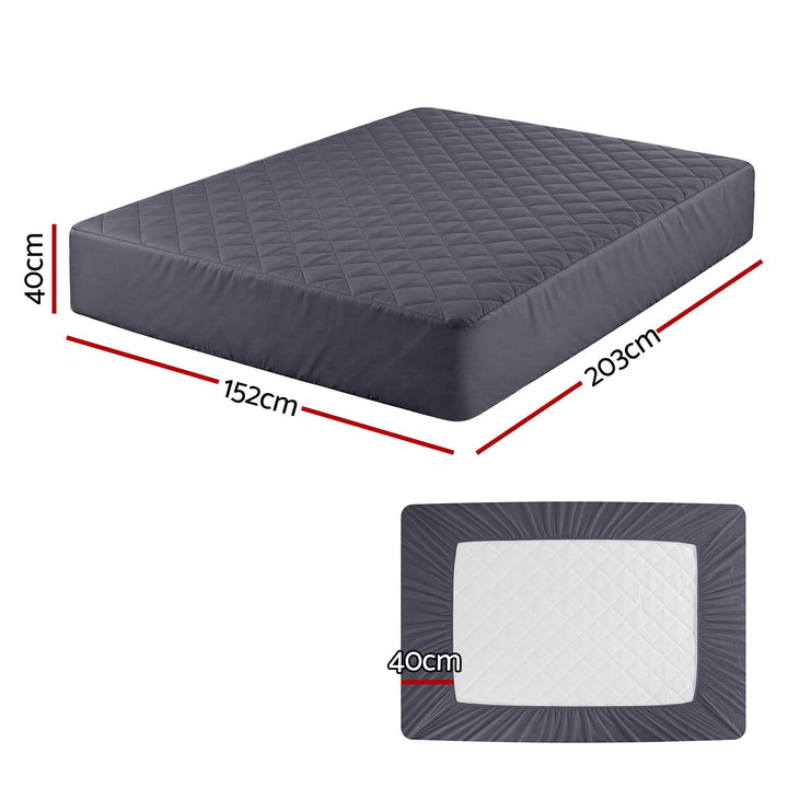 Giselle Water-Resistant Mattress Protector Microfiber 360° Fit Queen