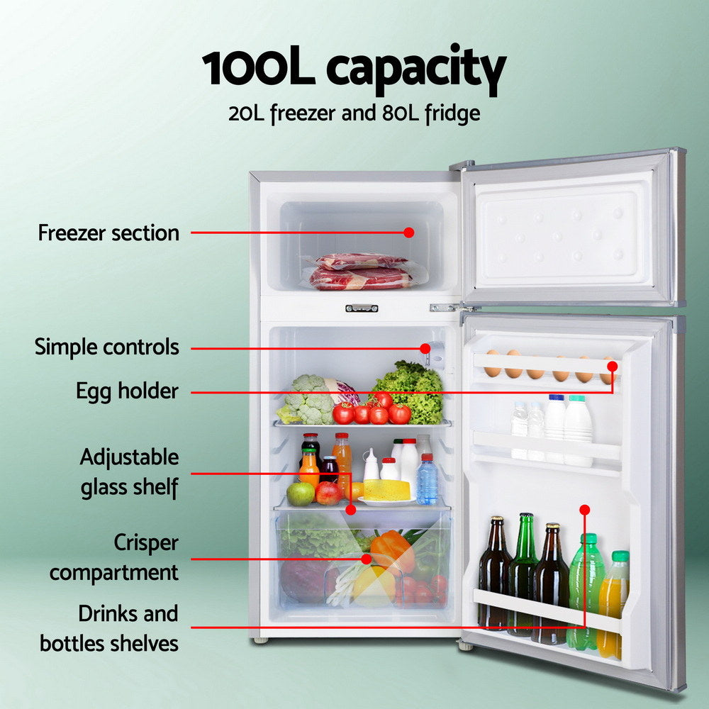 Glacio 100L Portable Fridge Freezer 12V/24V/240V - Camping Caravan Bar Fridge