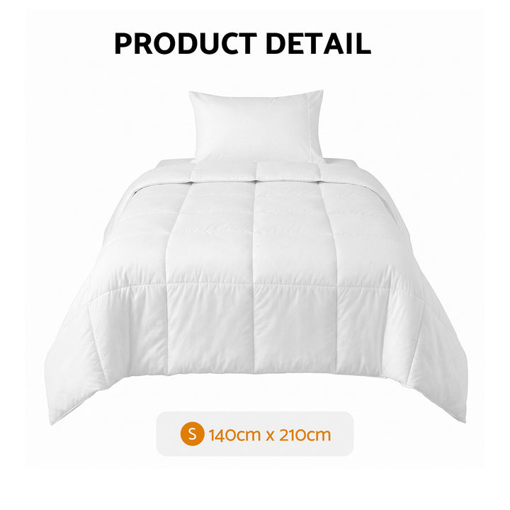 Giselle Bedding Single Quilt, 200GSM Summer Duck Down Feather Doona Insert