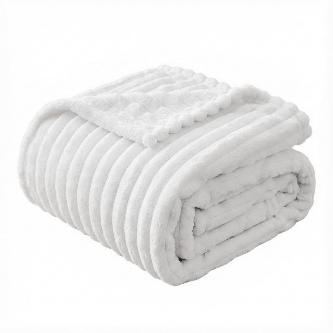 Giselle 203x230cm Throw Blanket Fleece Soft Lightweight Cozy Sofa Couch Bed Throw