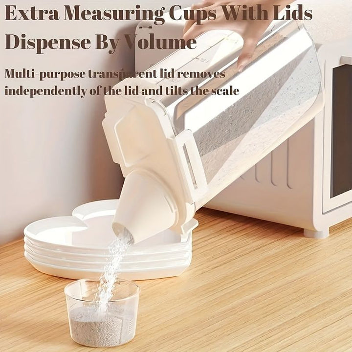 Airtight Food Containers Food Storage Containers With Lids Kitchen Storage - White - Size 1800ML