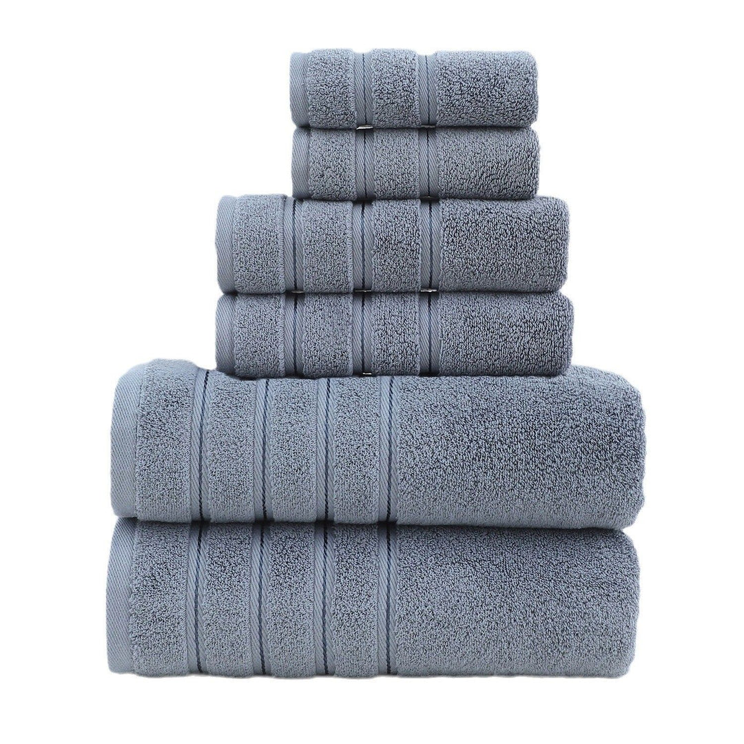 6-Piece Black Towel Set – Soft, Absorbent & Stylish Bathroom Linens