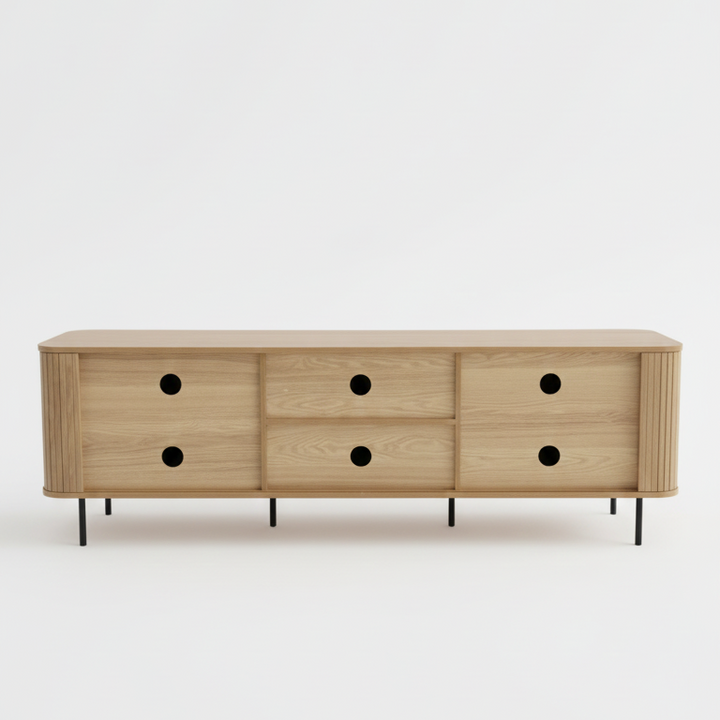 Florence 2 Door Entertainment Unit Oak