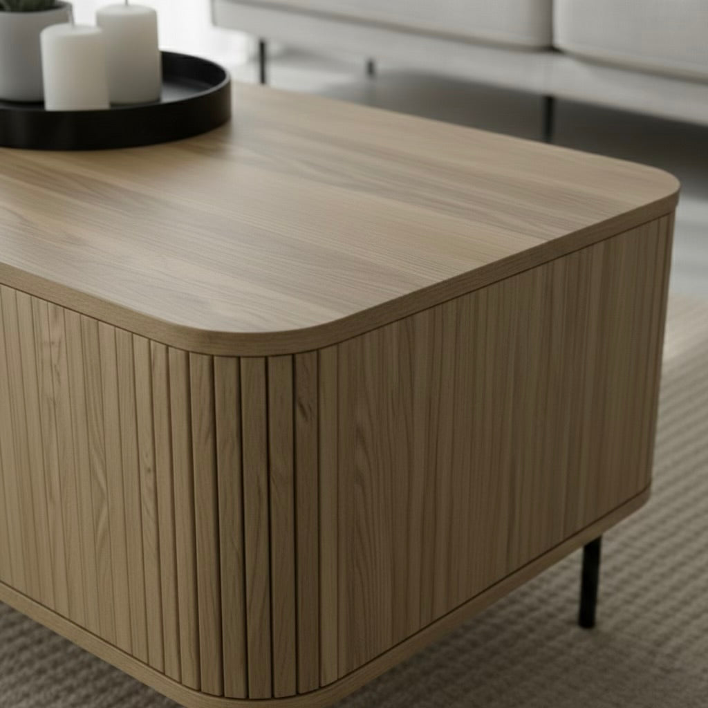 Florence 2 Door Coffee Table Oak