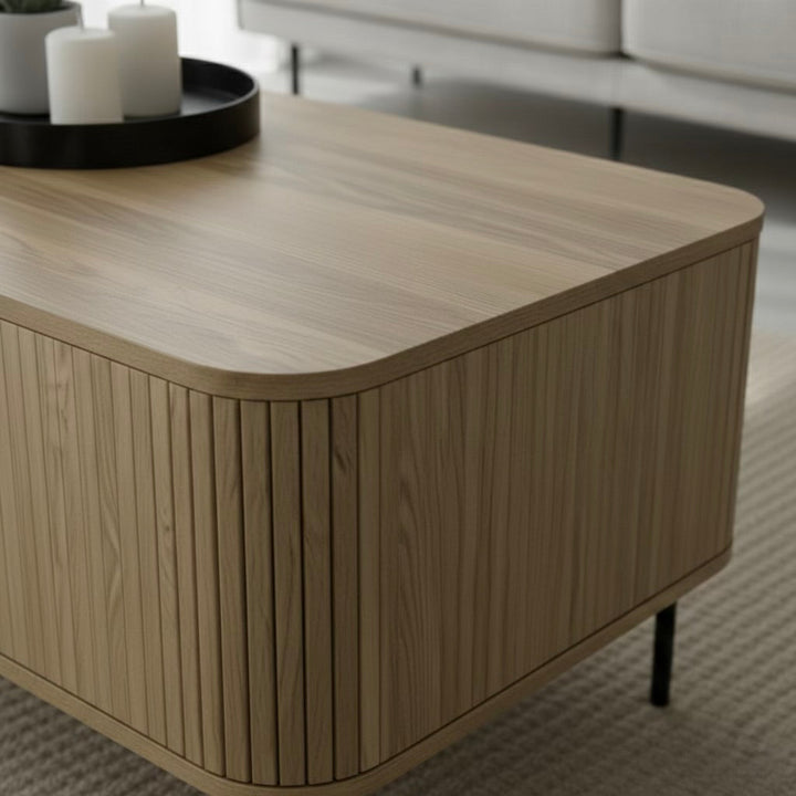 Florence 2 Door Coffee Table Oak