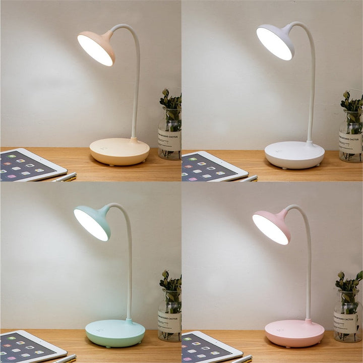 LED Desk Lamp with USB Ports, Touch Desk Lamps for Home Office with 3 Brightness Desk Light with Small Night Light, Reading Lamp Table Lamp for Bedroom Bedside Study