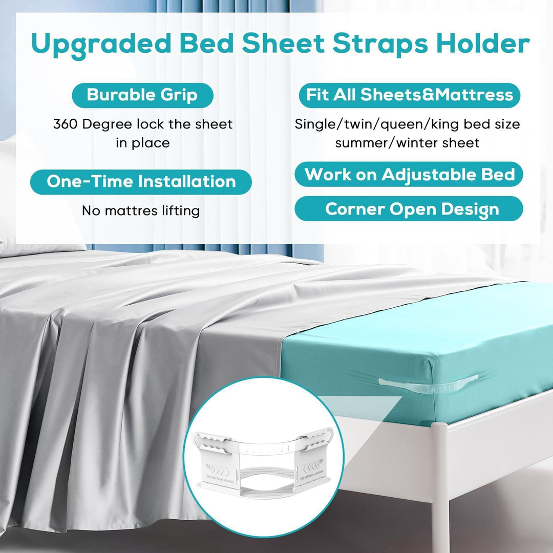 4Pcs Non-Slip Bed Sheet Fasteners, Household Sheet Holders