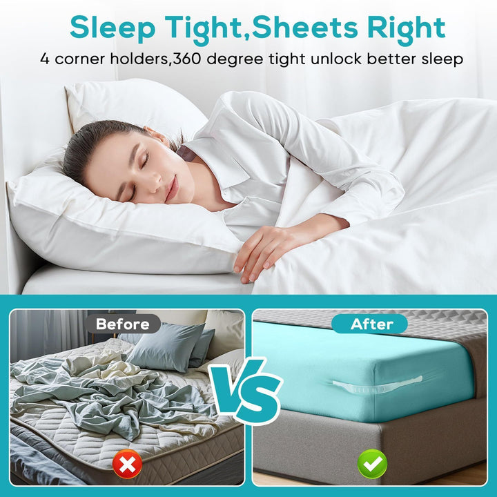 4Pcs Non-Slip Bed Sheet Fasteners, Household Sheet Holders