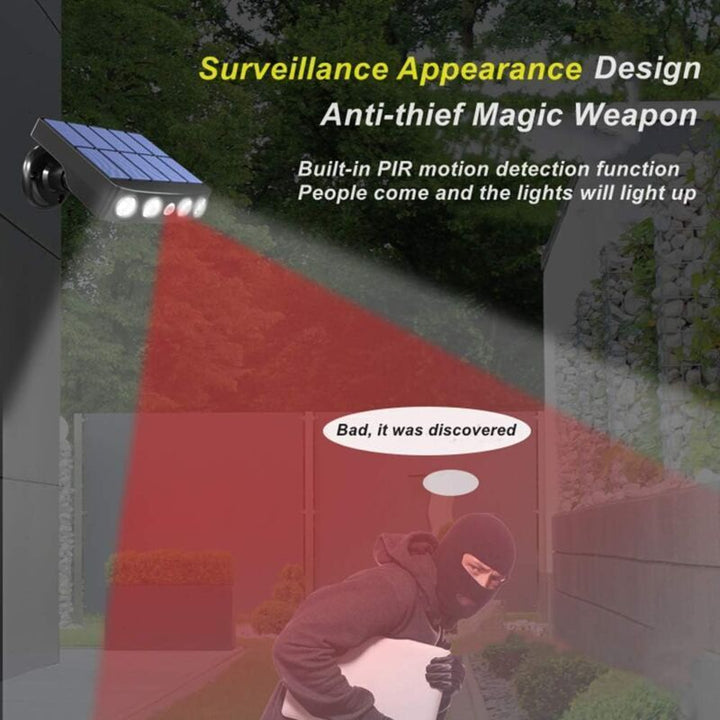 2 Pcs Outdoor Solar Light, Outdoor Solar Light with Motion Sensor, 360 Degree Outdoor Solar Spotlight, 1200mAh, Waterproof Outdoor Solar Garden