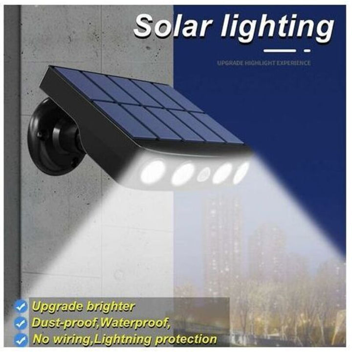 2 Pcs Outdoor Solar Light, Outdoor Solar Light with Motion Sensor, 360 Degree Outdoor Solar Spotlight, 1200mAh, Waterproof Outdoor Solar Garden
