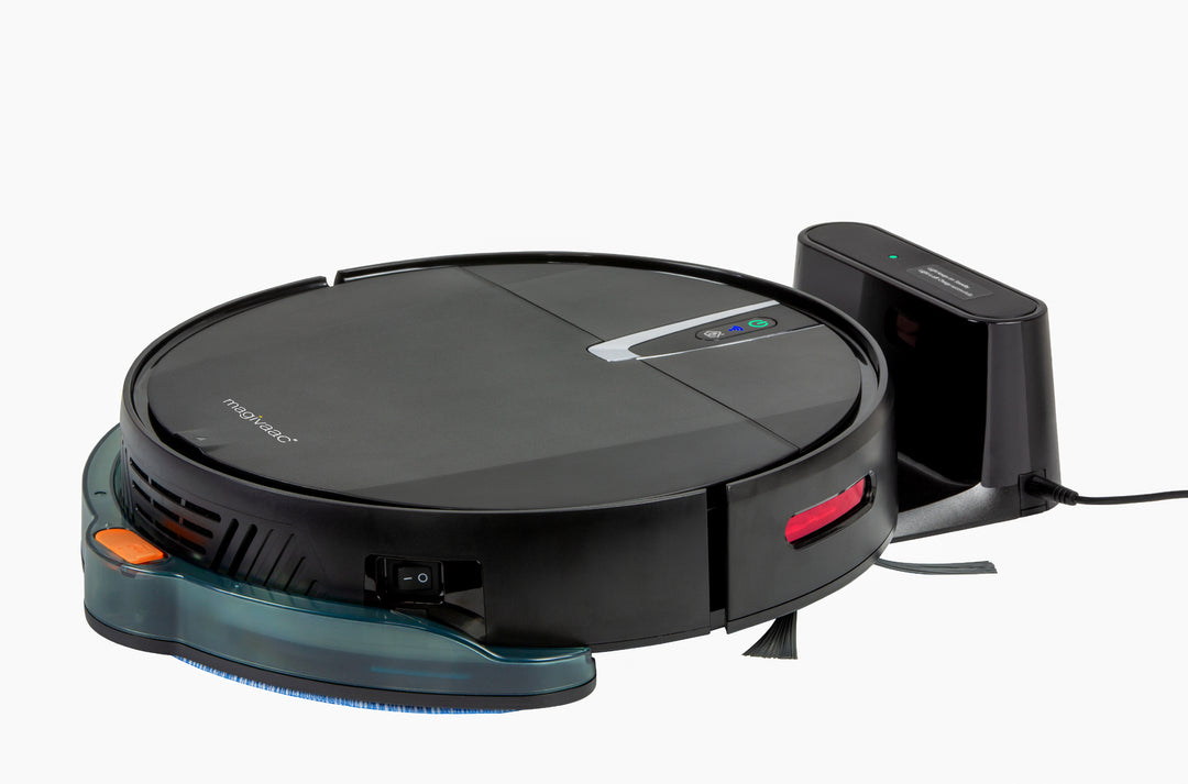 Smart Robot Vacuum Cleaner 3-in-1 with HEPA Filter & Mopping Pad Black