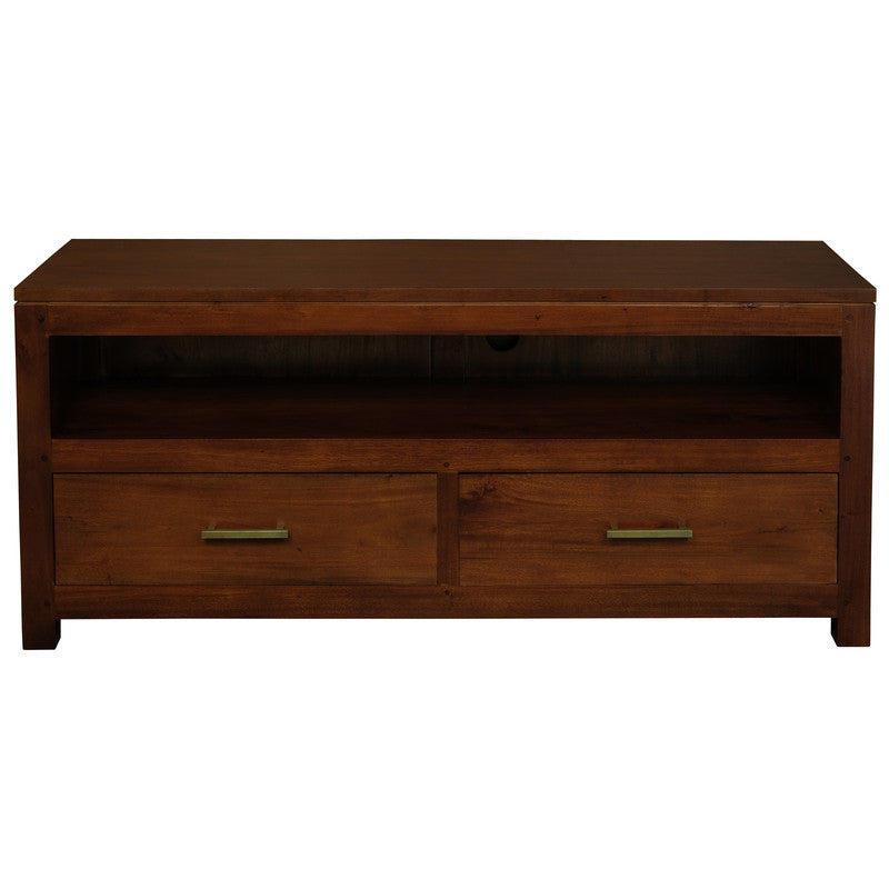 Paris 2 Drawer Entertainment Unit (Mahogany)