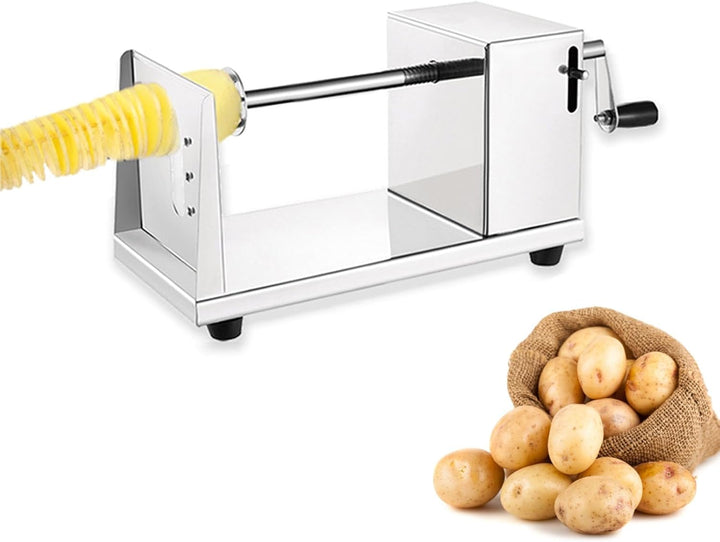 Potato Twister Tornado Slicer Cutter Stainless Steel Vegetable Spiral Machine
