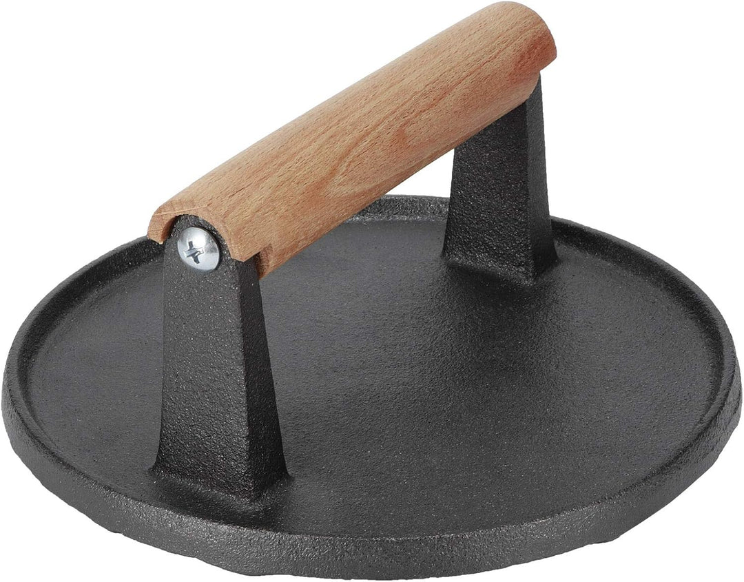 Heavy Duty Burger Press 7 Inch with Solid Wood Handle
