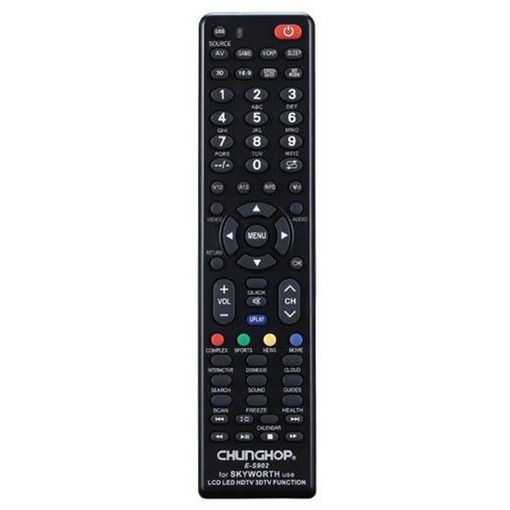Chunghop Universal TV Remote Control Compatible with Skyworth LCD Smart HD Plasm