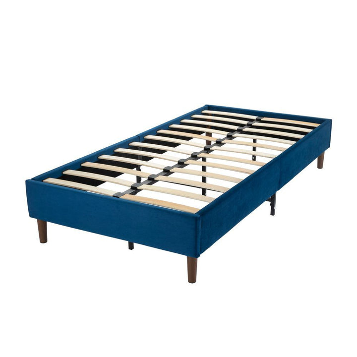 Velvet Blue Bed Frame – Single