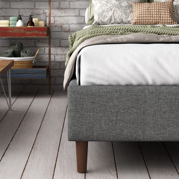 Bed Frame Foundation (Dark Grey) – Double