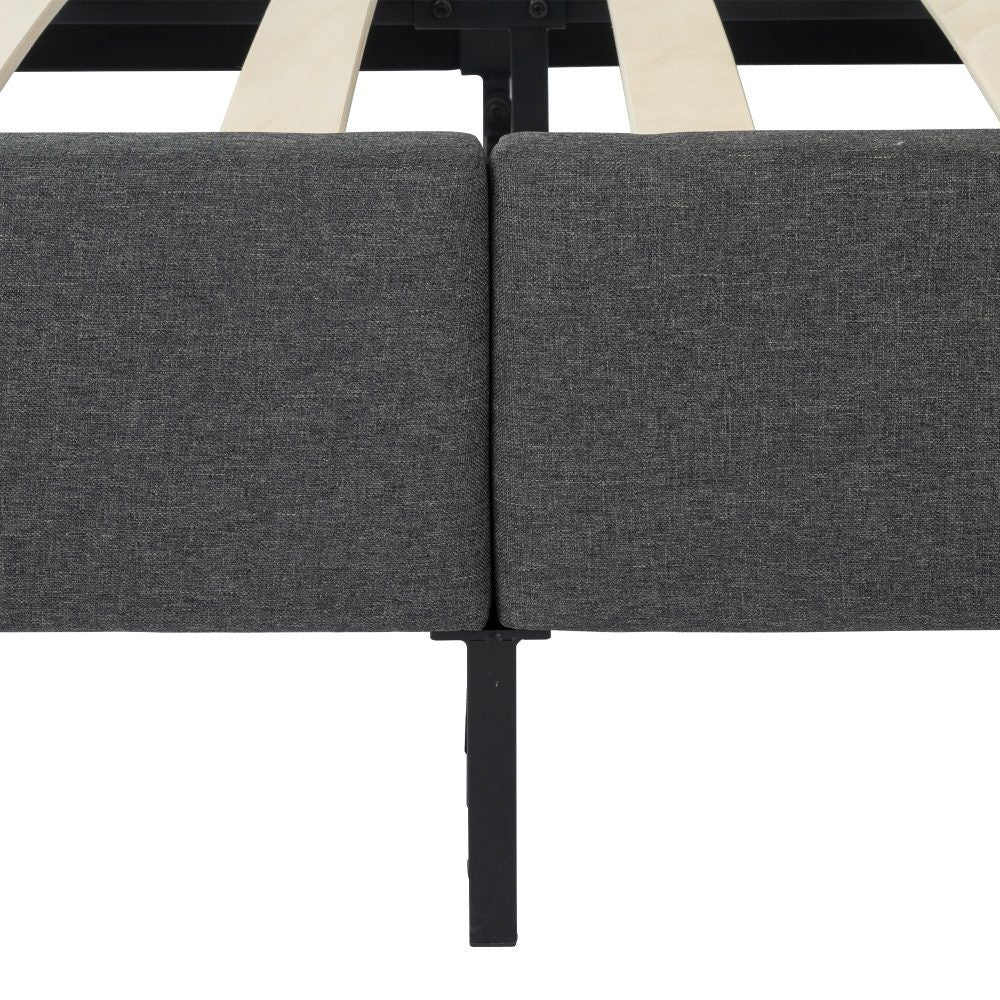 Bed Frame Foundation (Dark Grey) – Double