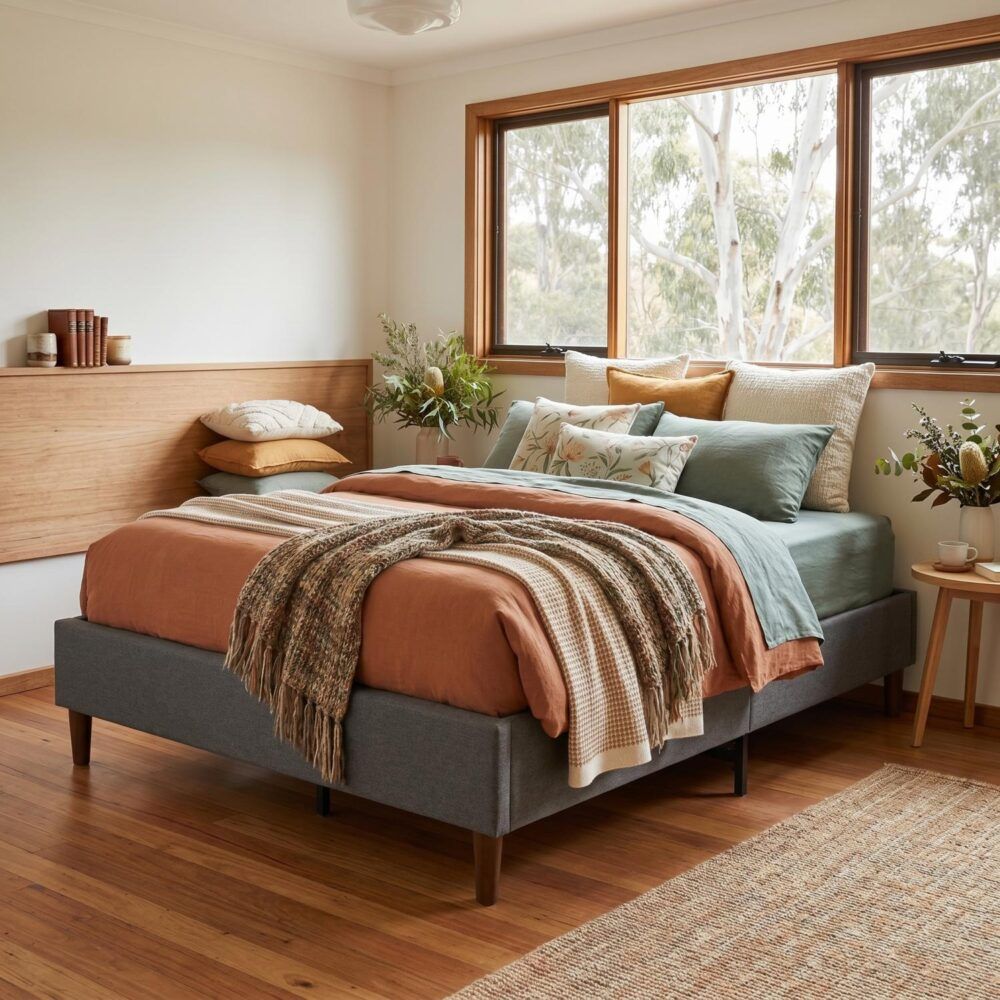 Bed Frame Foundation (Dark Grey) – Queen