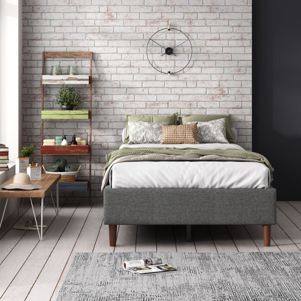 Bed Frame Foundation (Dark Grey) – Queen