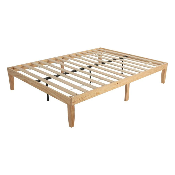 Artiss TED Double Metal Bed Frame - Modern Black Bed Frame
