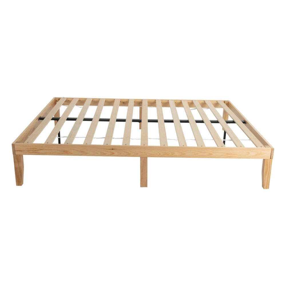 Artiss TED Double Metal Bed Frame - Modern Black Bed Frame