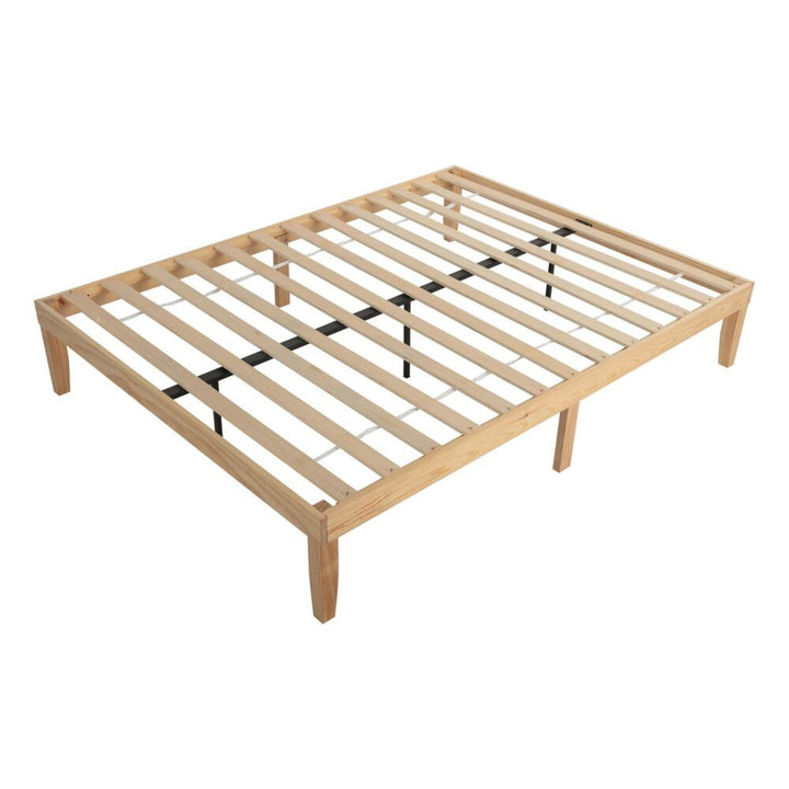 Artiss TED Double Metal Bed Frame - Modern Black Bed Frame