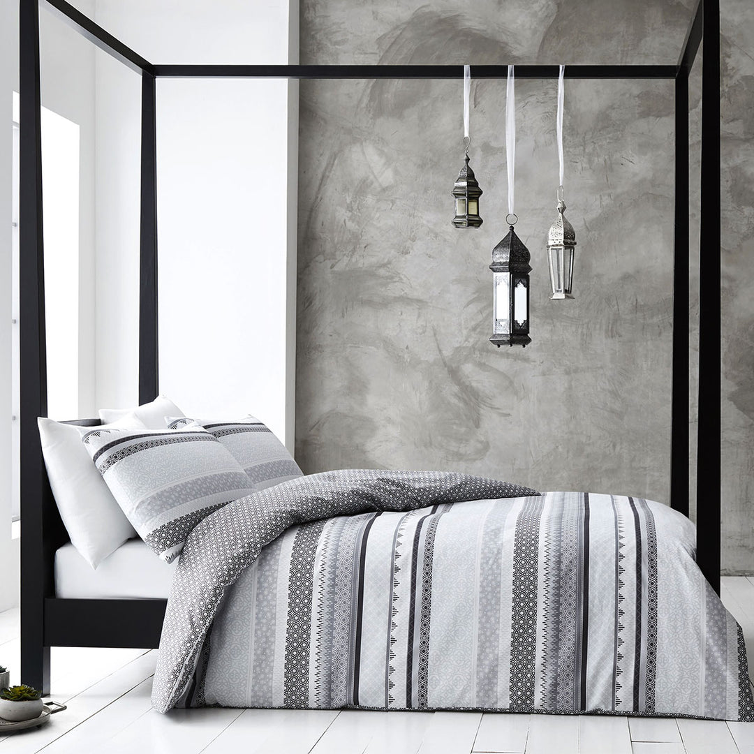 Gabrielle Grey Quilt Cover Set