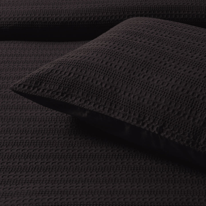 Bianca Kahlani Chocolate Waffle Quilt Cover Set Queen