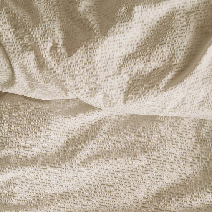 Bedding House Summer Sand Seersucker Cotton Quilt Cover Set Queen