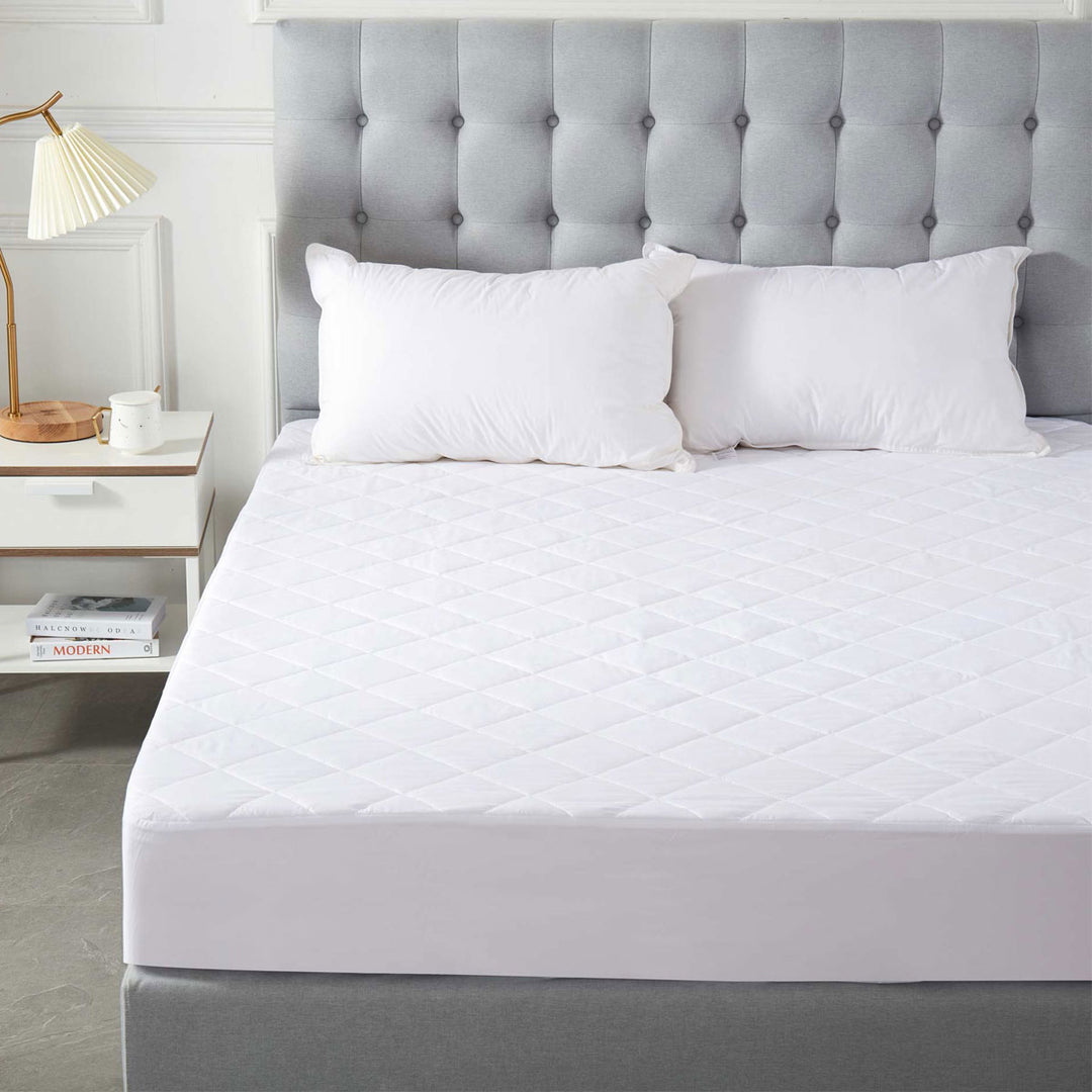 Quilted Microfibre Mattress Protector King - Fitted 38cm Deep Wall (Soho Collection)