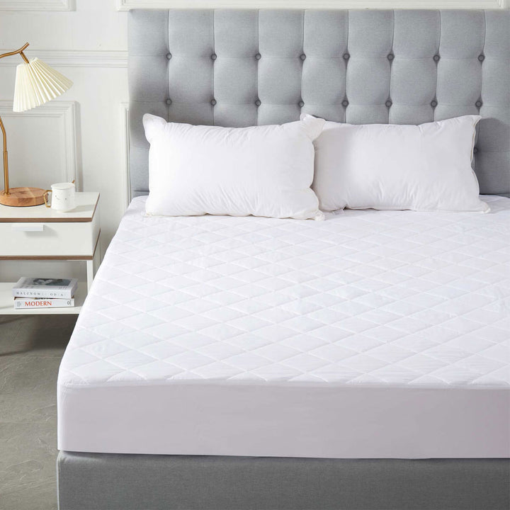Quilted Microfibre Mattress Protector King - Fitted 38cm Deep Wall (Soho Collection)