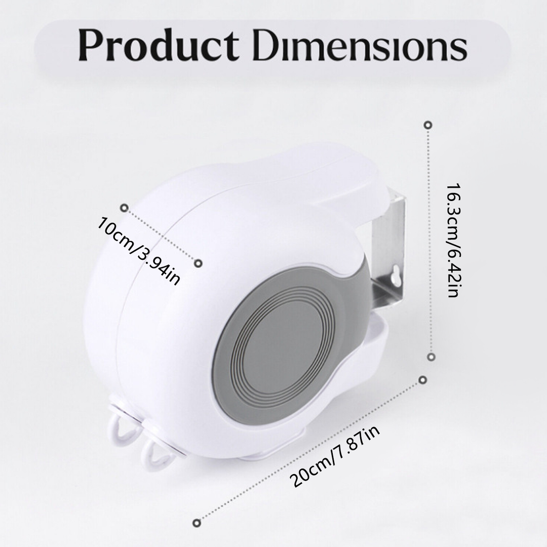Double Clothes Line Wall Hanger Retractable Clothesline Clothes Dryer 13m Indoor